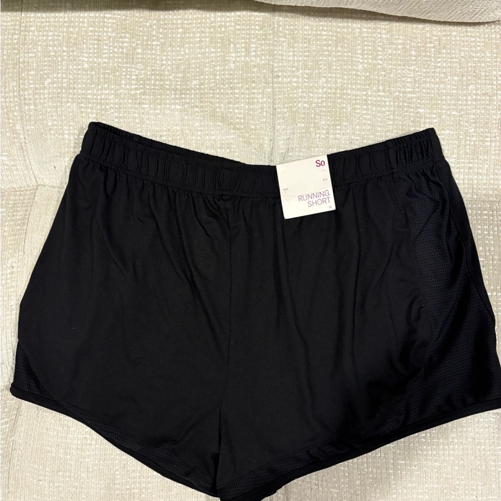 SO Women's Black Athletic Shorts - Picture 2 of 3